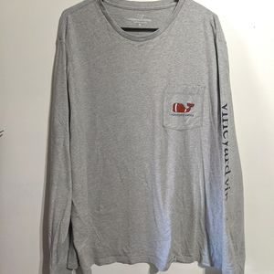 Vineyard Vines Long Sleeve Football Tee